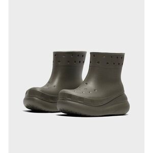 Crocs Crush Rain Boot Mens 8 Womens 10 Dusty Olive Green Platform Ankle